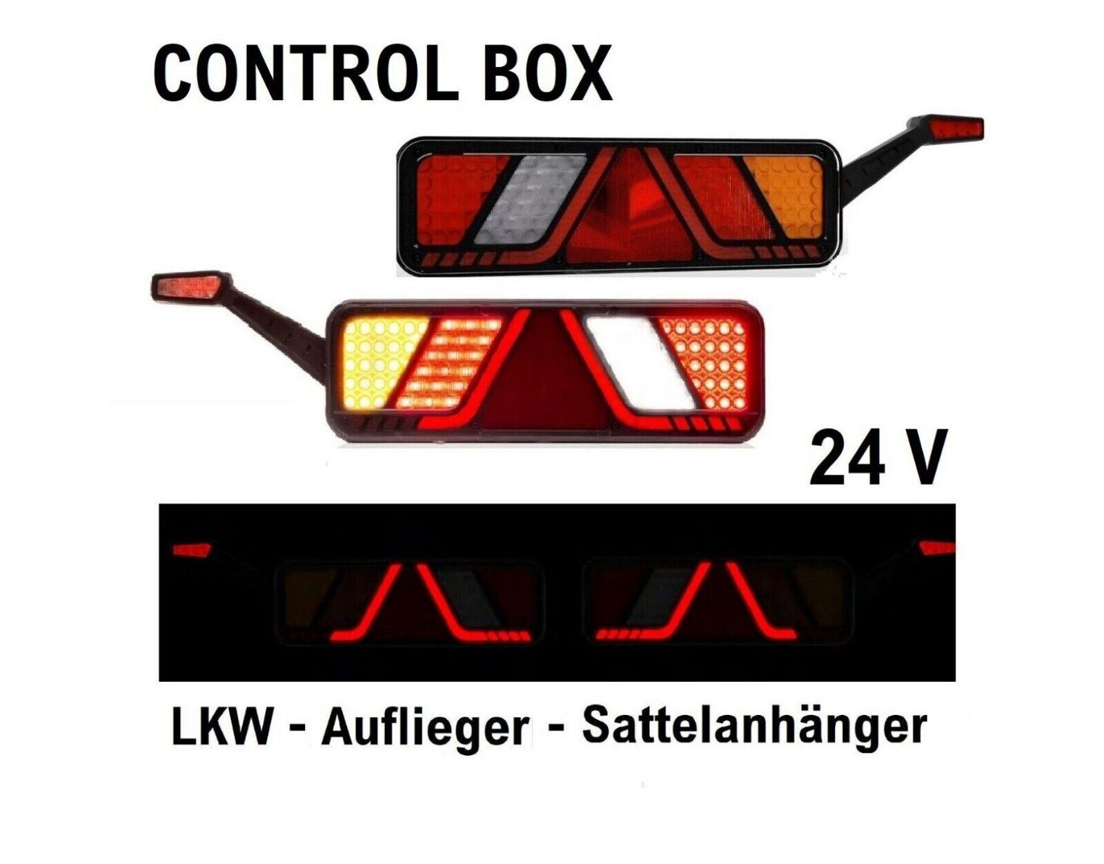 Qualität LED Rückleuchten LKW 24V Anhänger Beleuchtung Set Rücklichter ...