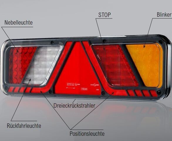 Qualität LED Rückleuchten LKW 24V Anhänger Beleuchtung Set Rücklichter ...